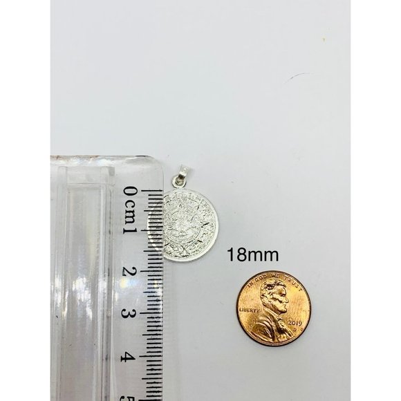 Sterling Silver 925 Charm Aztec Calendar - Calendario azteca - Picture 5 of 5